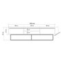 Hanah Home Laxus Takım 10 Conjunto de Muebles de Salón Nogal y Negro